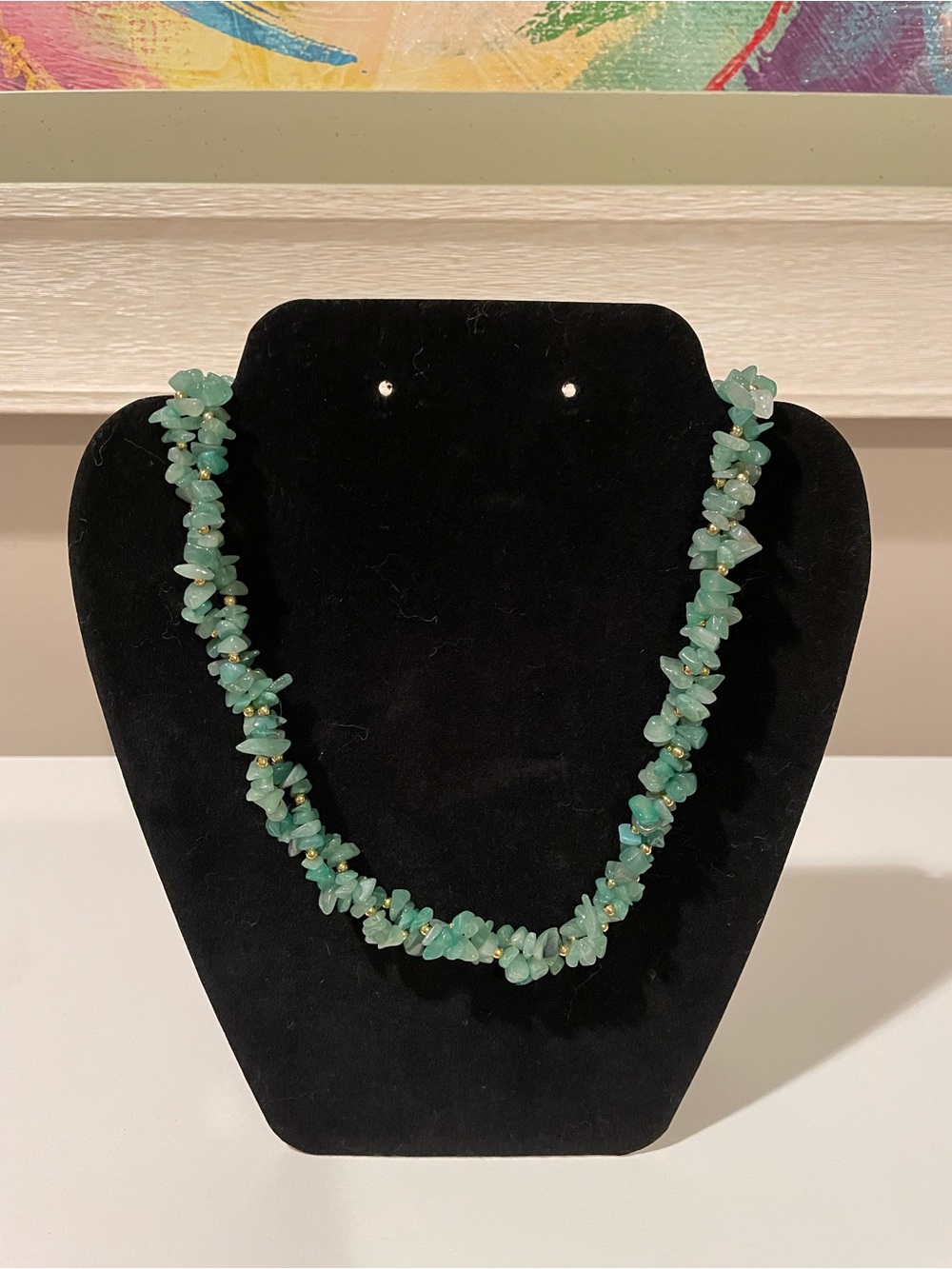 Green Sea Glass Necklace - Women Jewelry